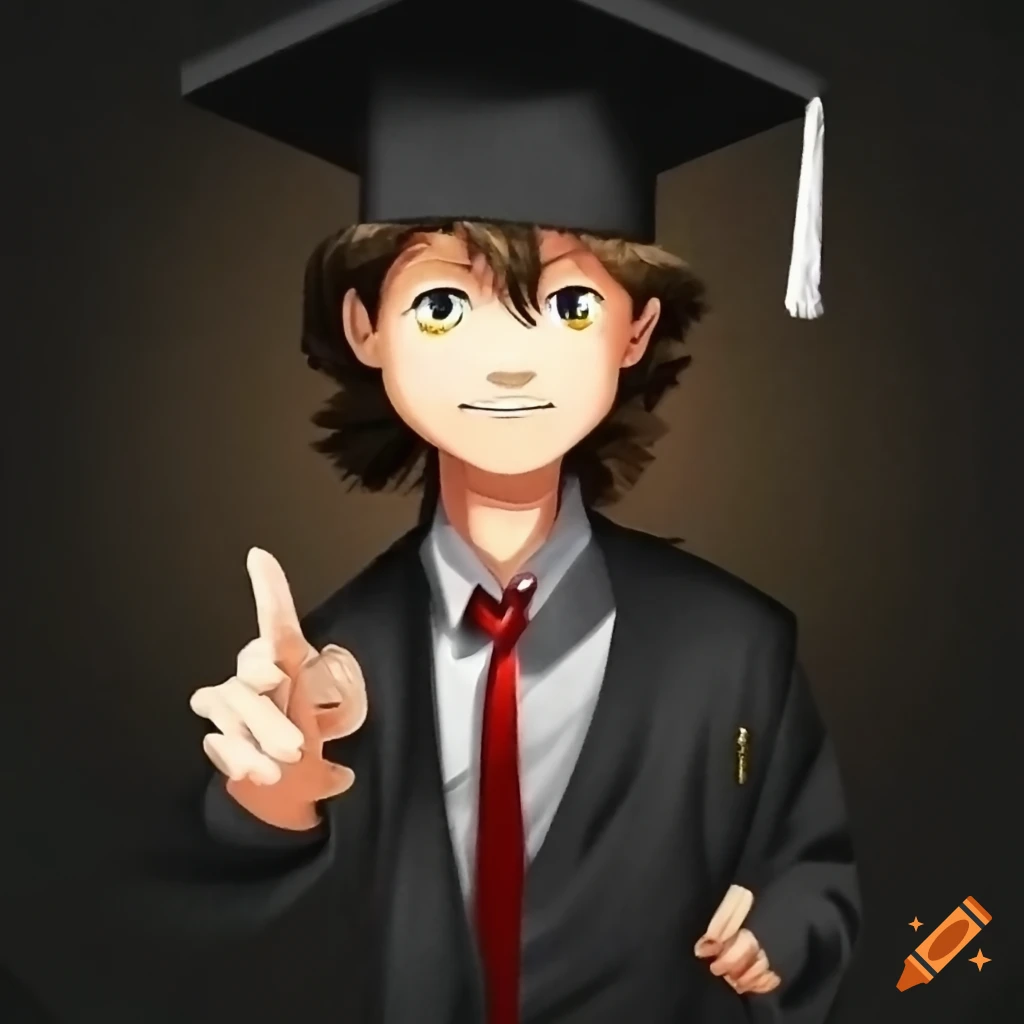 AI Art Generator: A festive anime graduation ceremony with students and  families celebrating.
