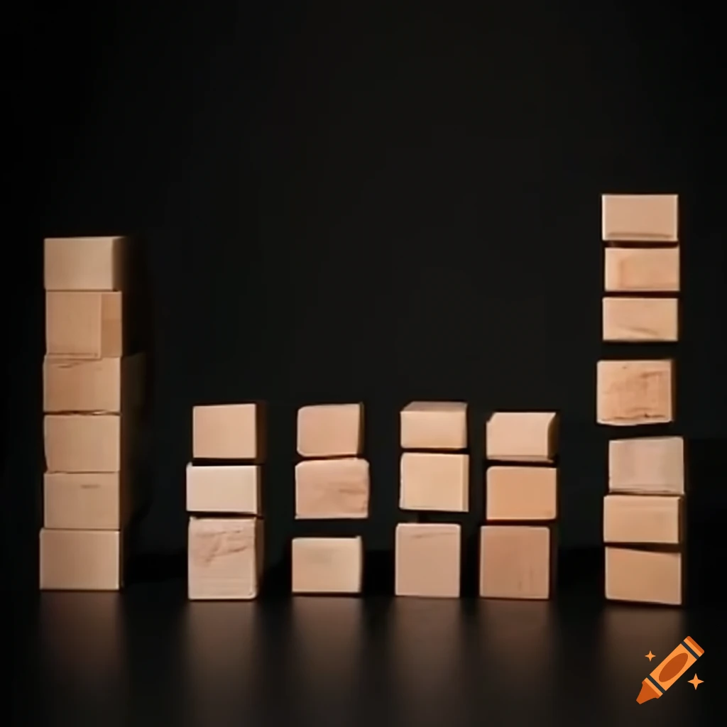 Stacking blocks on Craiyon