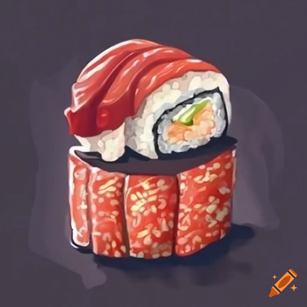 Christmasthemed sushi platter