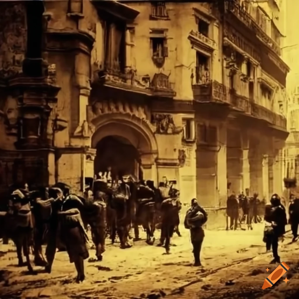 Miliciano en la Barcelona de 1909 durante la Semana Trágica