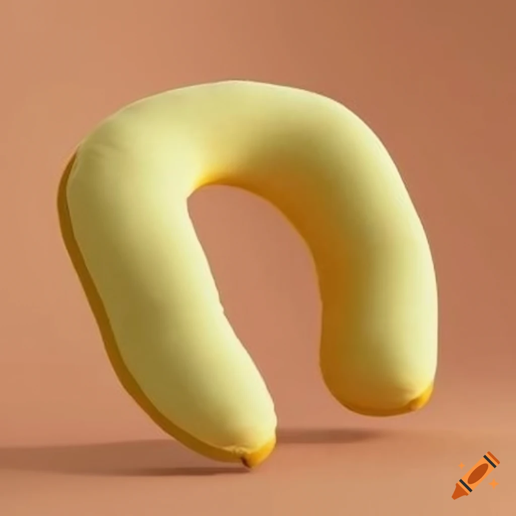 Yellow neck pillow on Craiyon