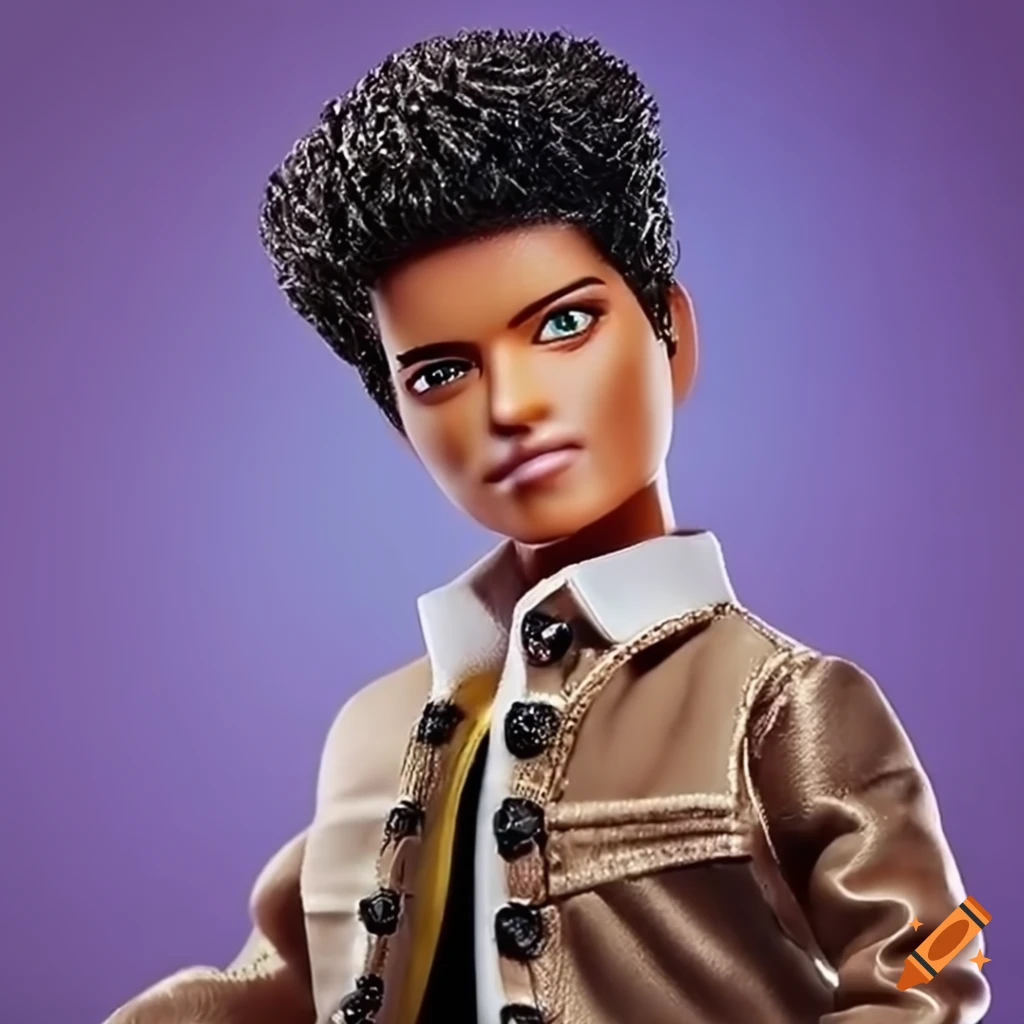 Bruno Mars Portrayed As A High quality Barbie Doll In 8k Image 