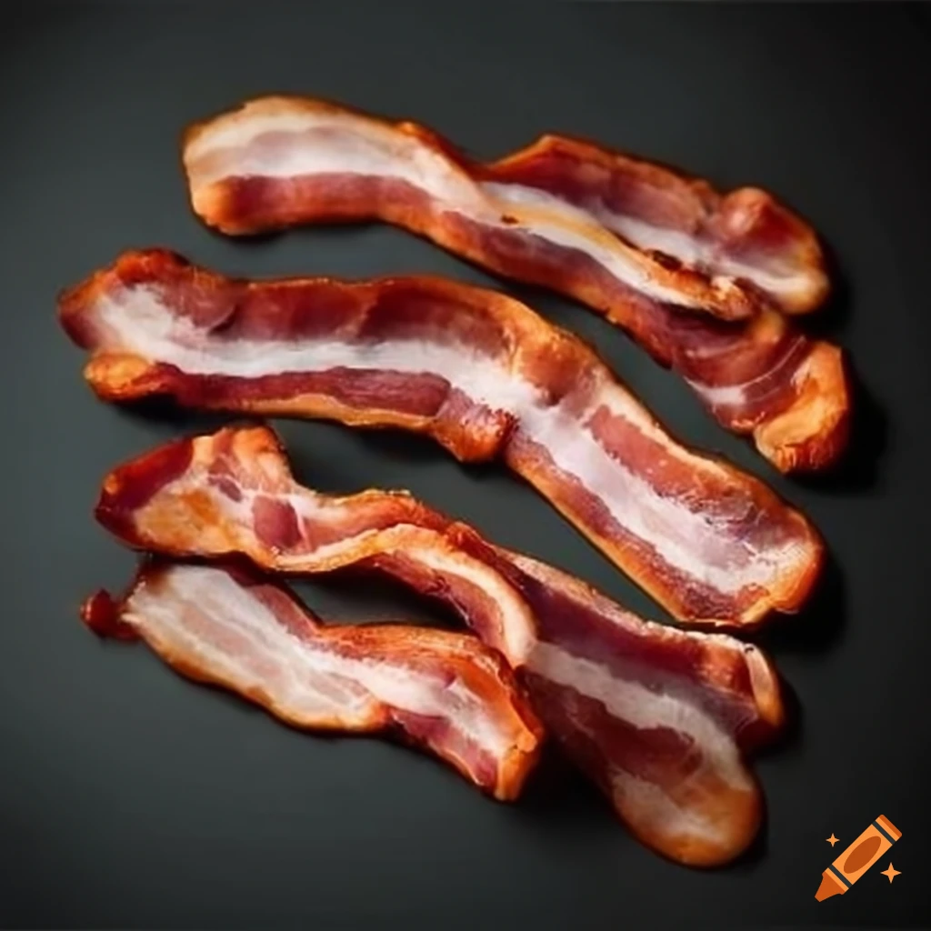 Realistic bacon art inspired by tjalf sparnaay on Craiyon