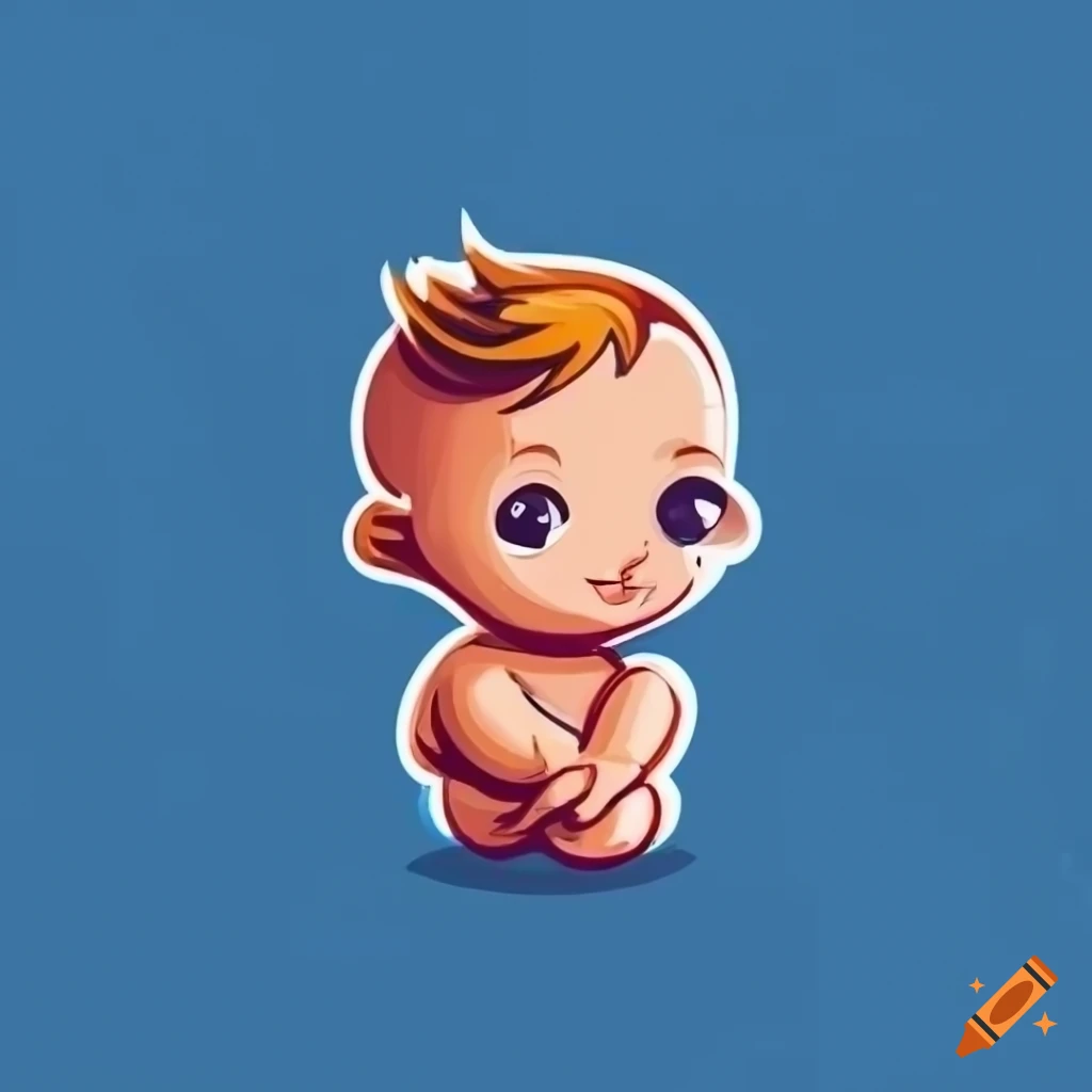 Solana cryptocurrency mascot baby logo on Craiyon