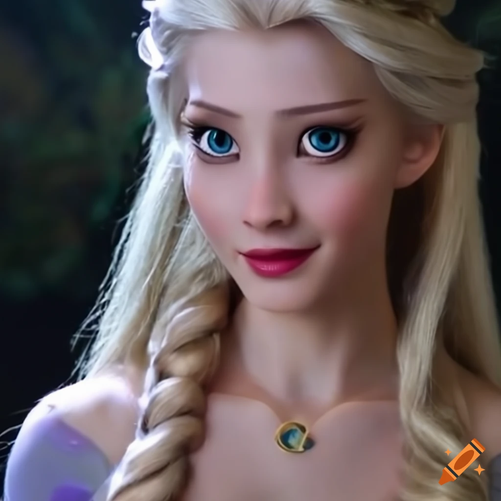 Closeup of stunning young woman with detailed lighting in high definition on Craiyon