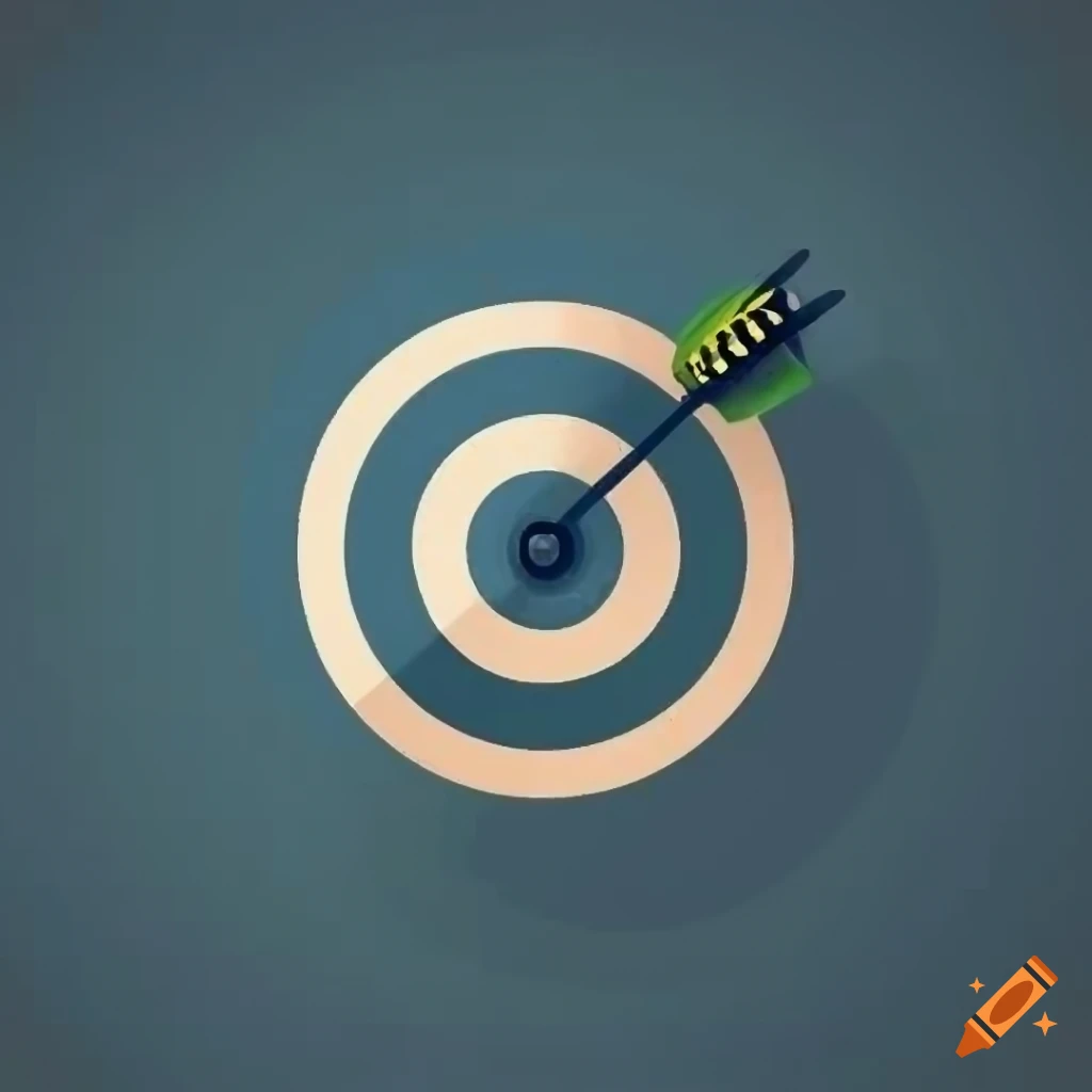 Precision target stylized icon