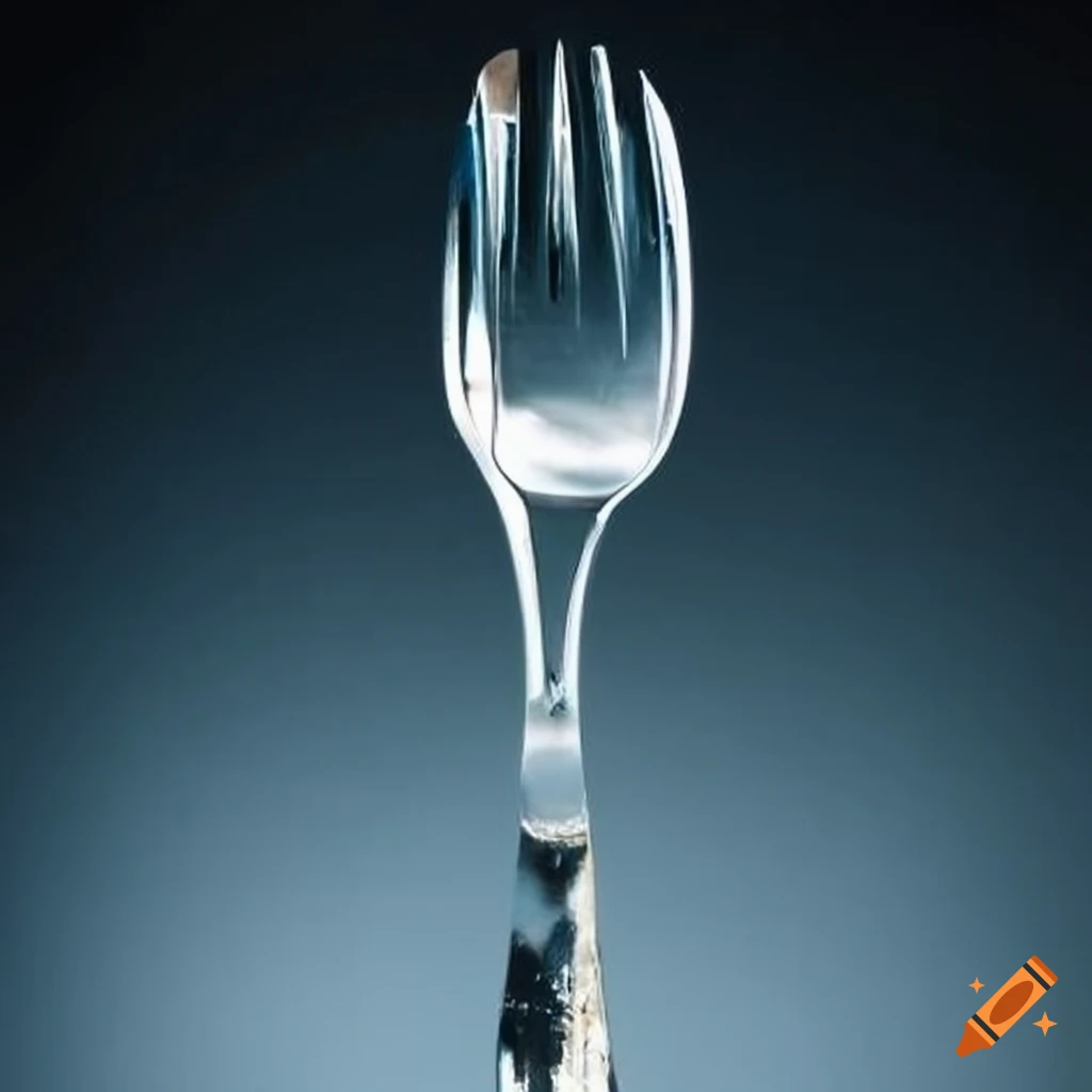 Crystal fork on granite surface