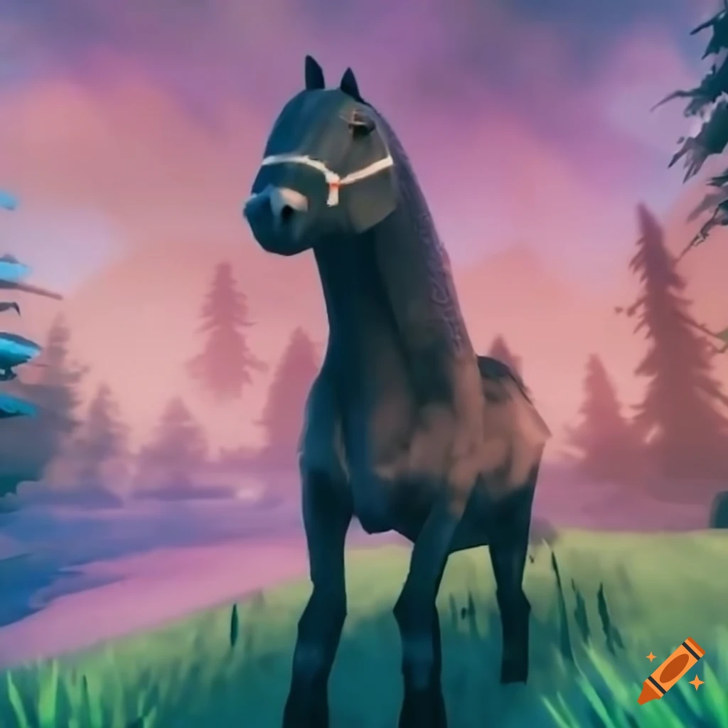Valheim horse on Craiyon