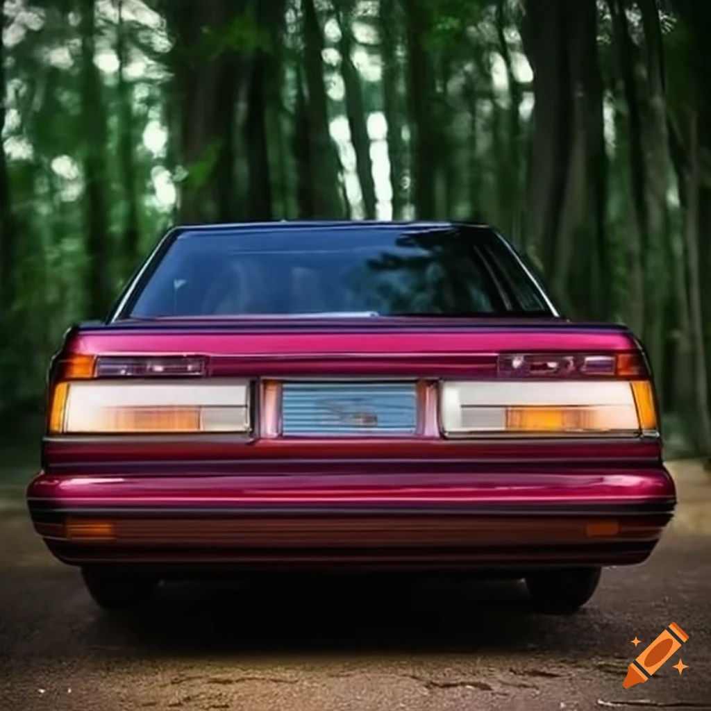 Sleek 1988 toyota camry with candy colors and vintage japanese style
