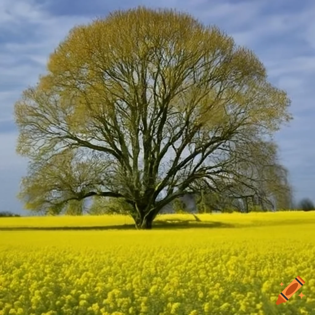 Large Mustard Seed Tree With Shady Branches On Craiyon