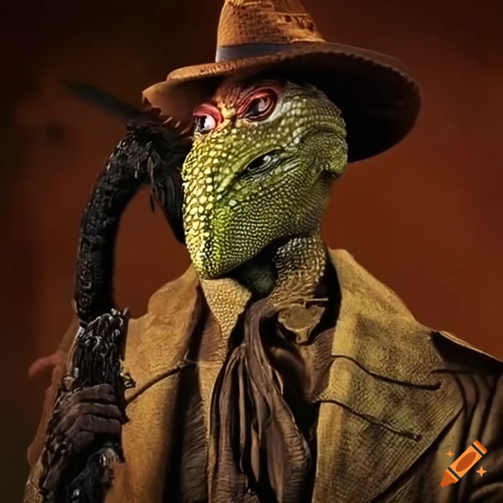 Adventure character as a lizard man