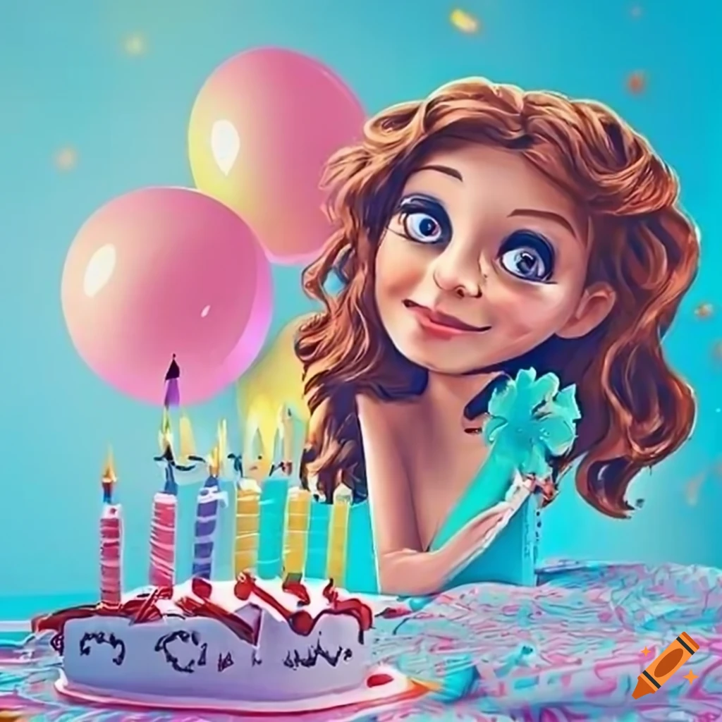 Birthday card with text 'oz' on Craiyon