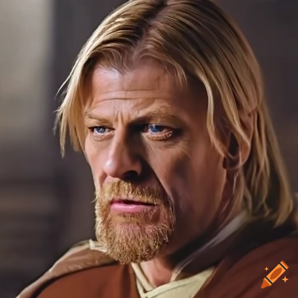 Sean bean portrayed as obiwan kenobi on Craiyon