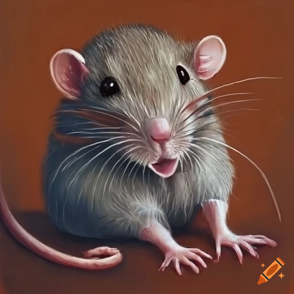Realistic Rat Standing Up Coloring Page - ColoringAll