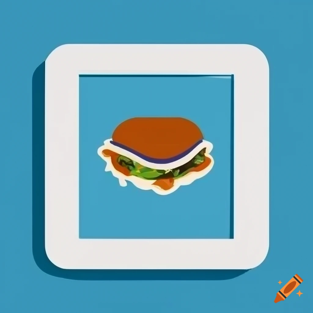 Sandwich burger fast food restaurant vintage logo - Stock Image - Everypixel