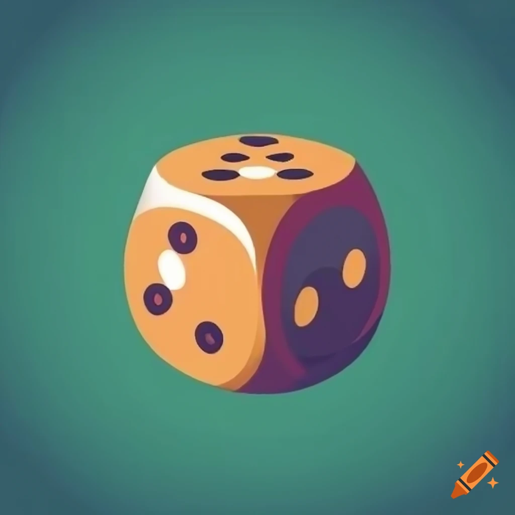 Stylized icon of lucky dice
