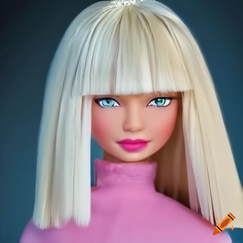 Beautiful Barbie Doll Resembling Sia In High Quality 8k Image On Craiyon 