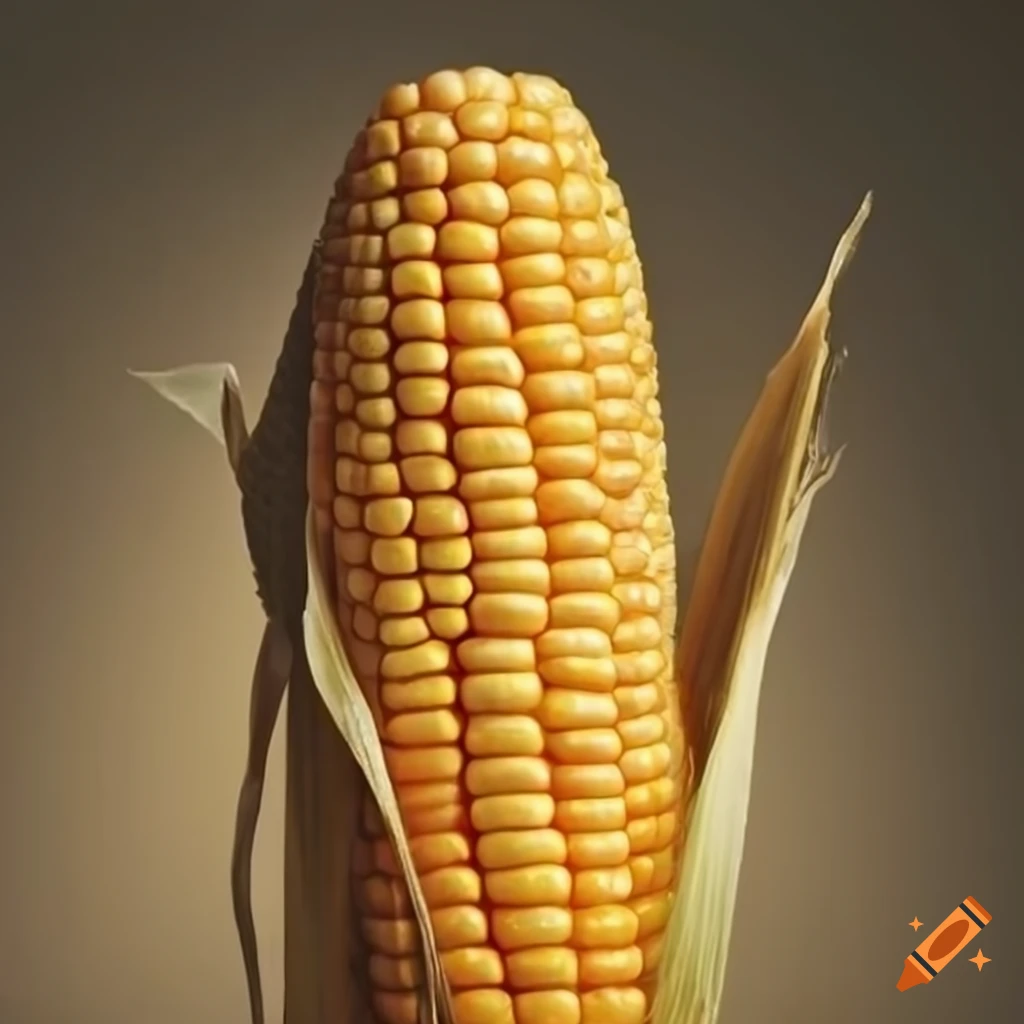 Revered ear of corn with divine light