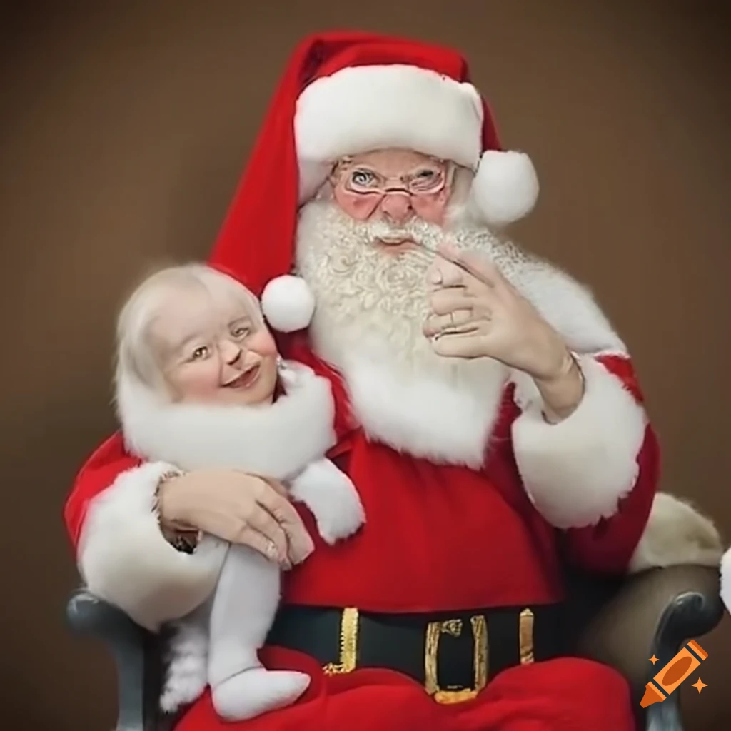 Which santa is the real santa on Craiyon