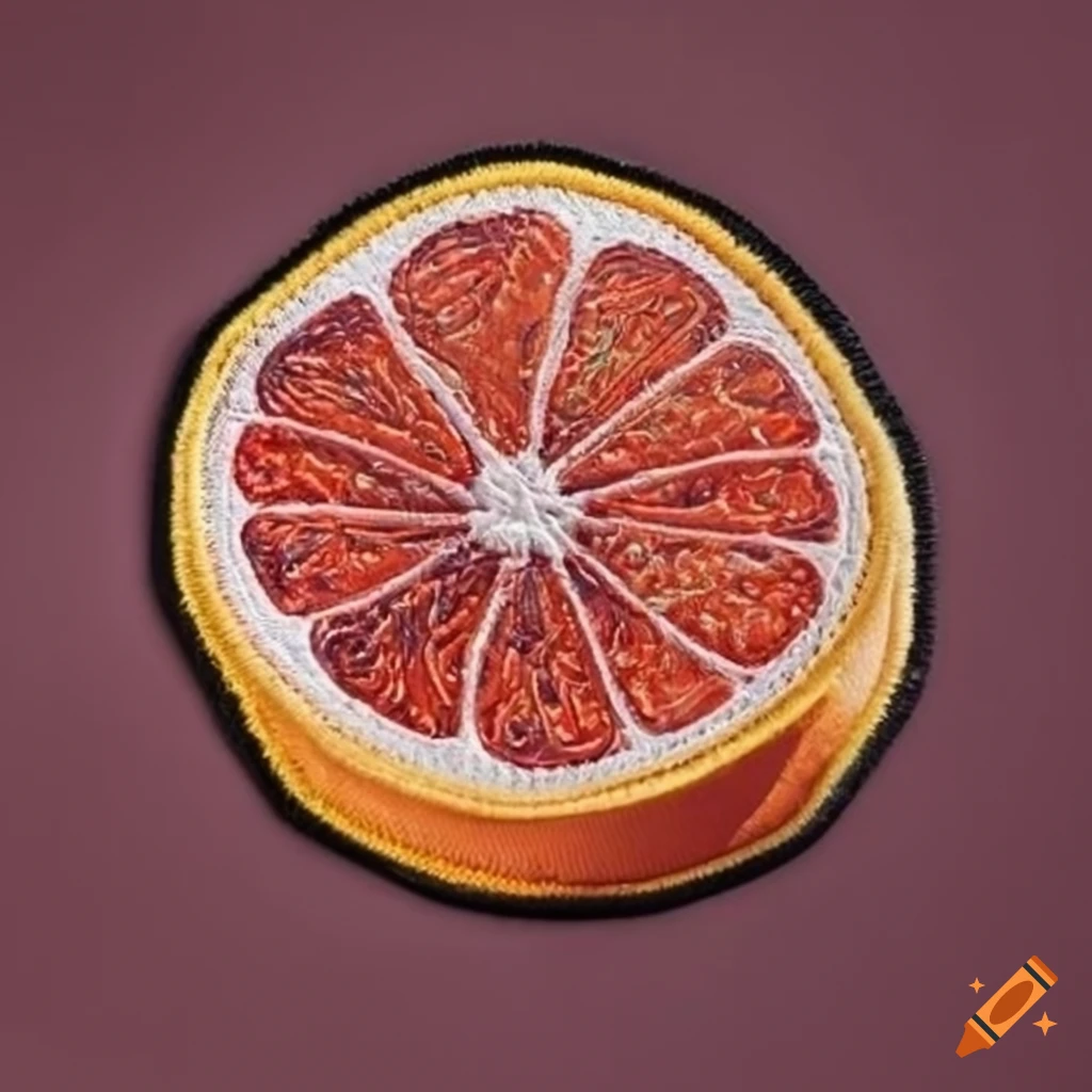 Grapefruit clothing patch on Craiyon