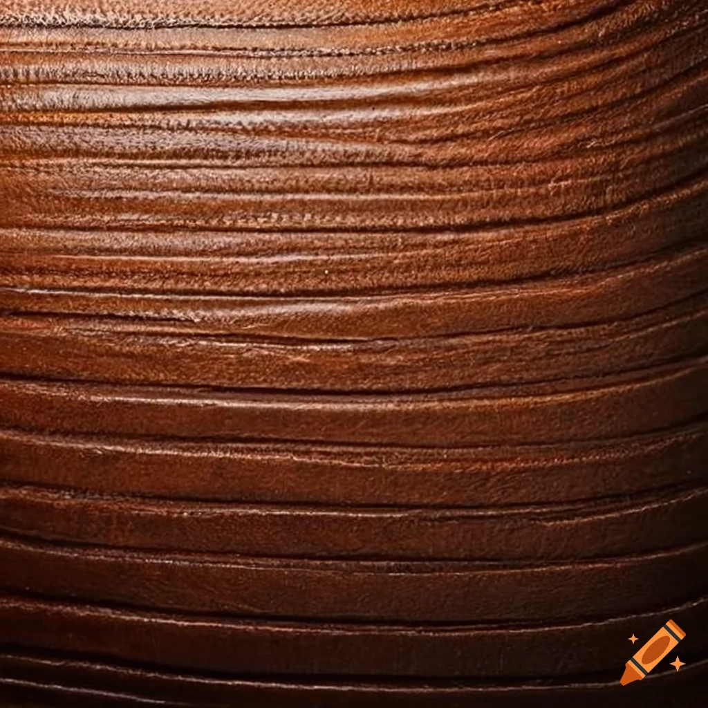 Brown leather belt texture