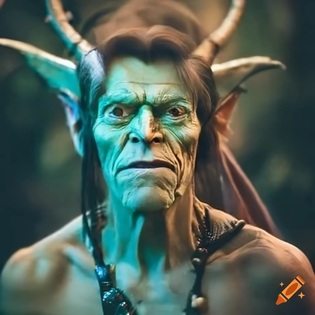 Willem Dafoe portrayed as Goblin Shaman