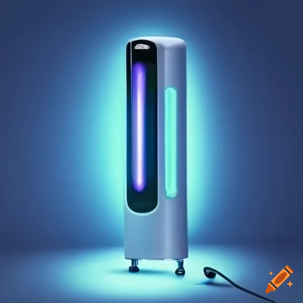 Uv disinfection device in blue colors on Craiyon