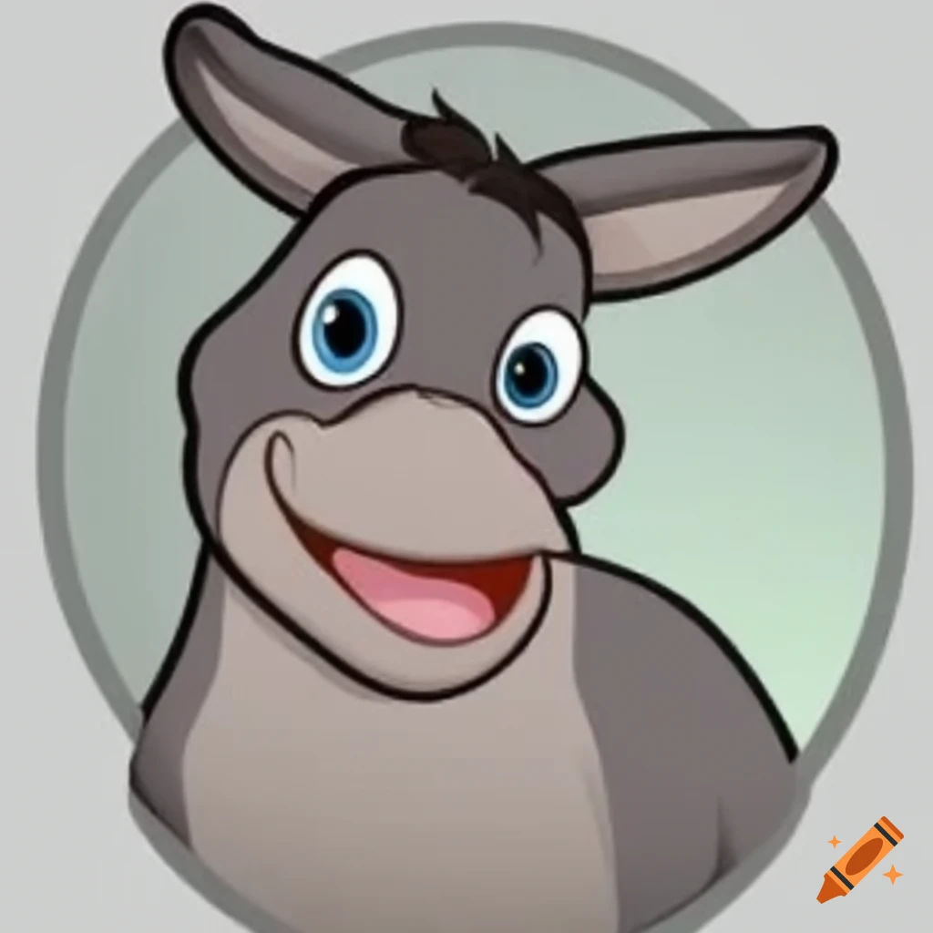 Cartoon donkey profile picture