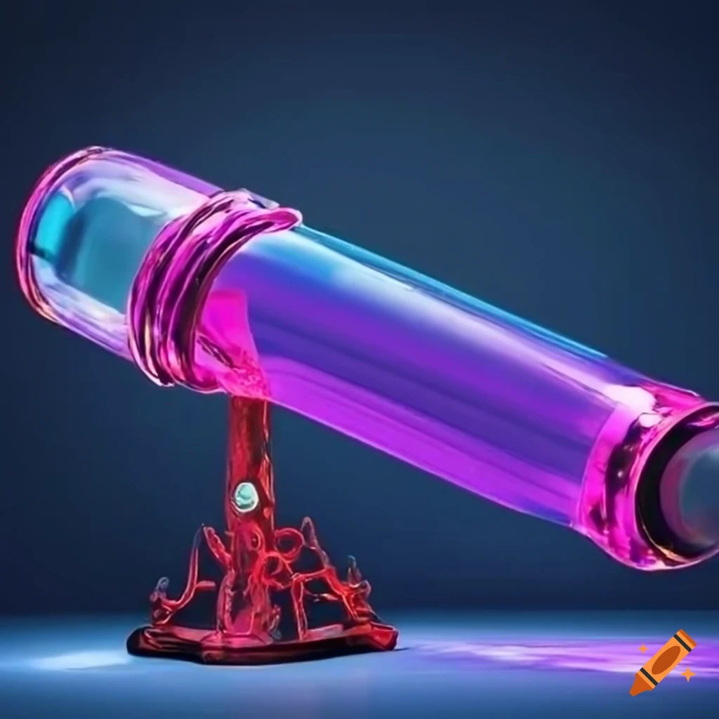Colorful glass cannon