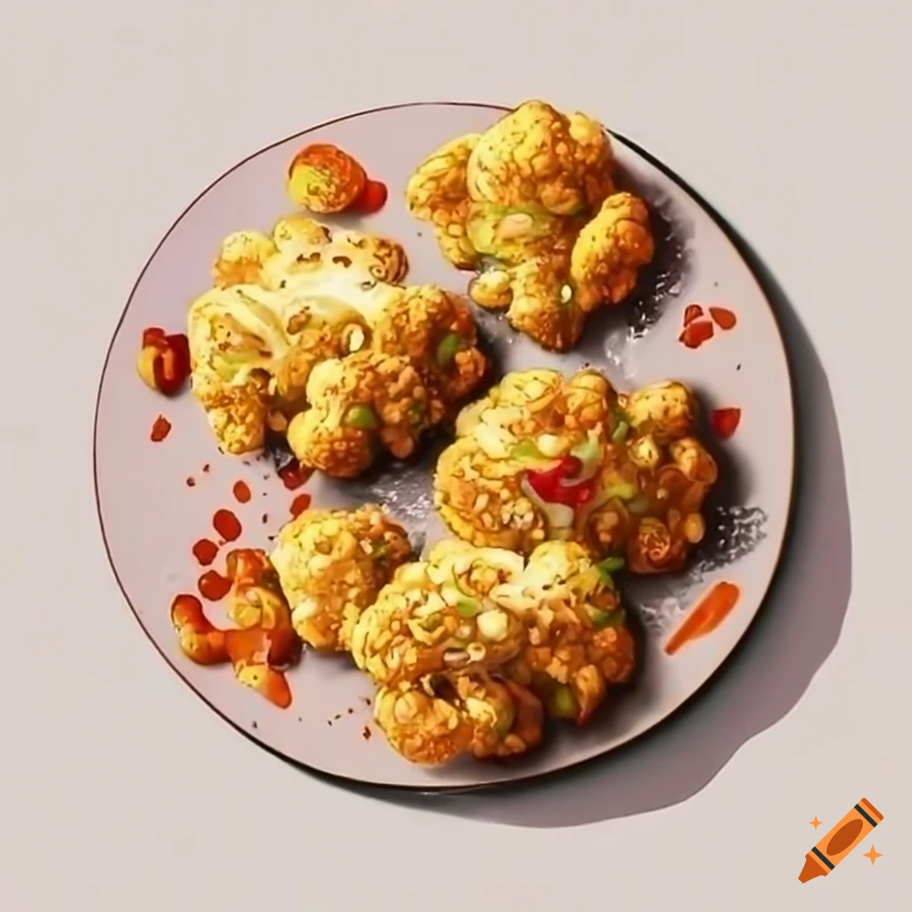 Korean cauliflower steaks on Craiyon