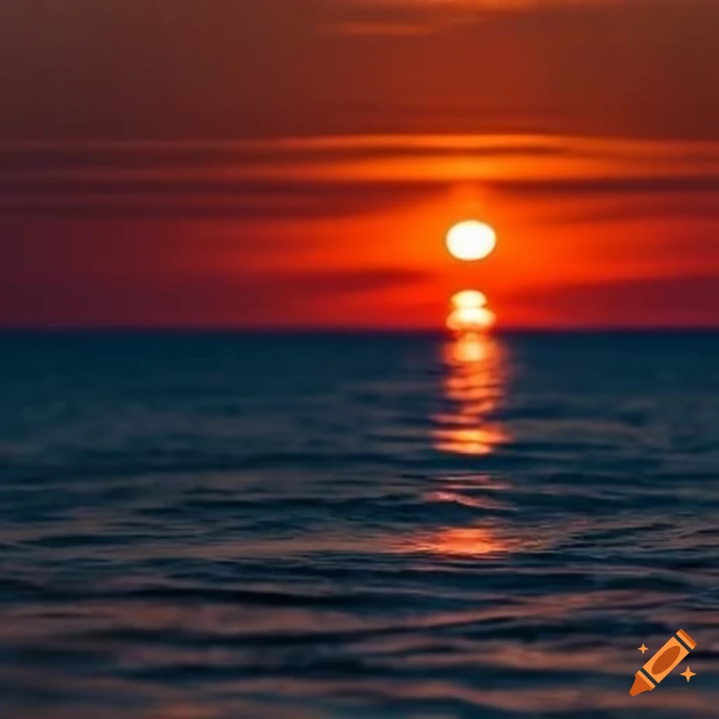 ocean-blue-and-sunset-orange-abstract-colors-on-craiyon
