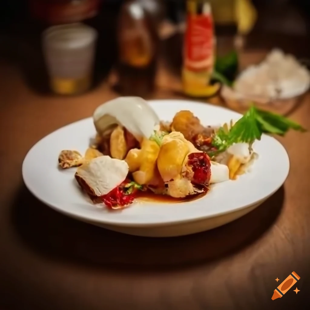 fotografias de distintos platos en banqueteria gourmet