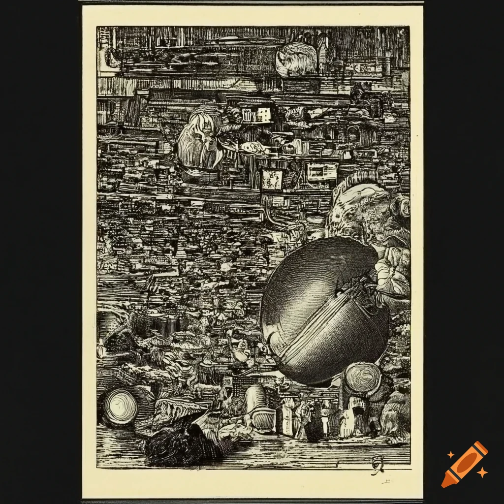 Vintage scientific illustration of gravity in the 70s