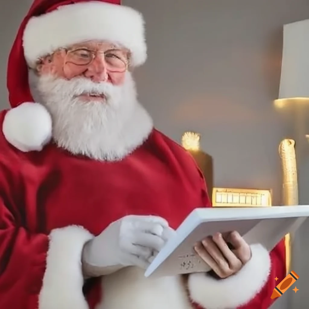 Santa Using The Good Or Bad Meter On Craiyon