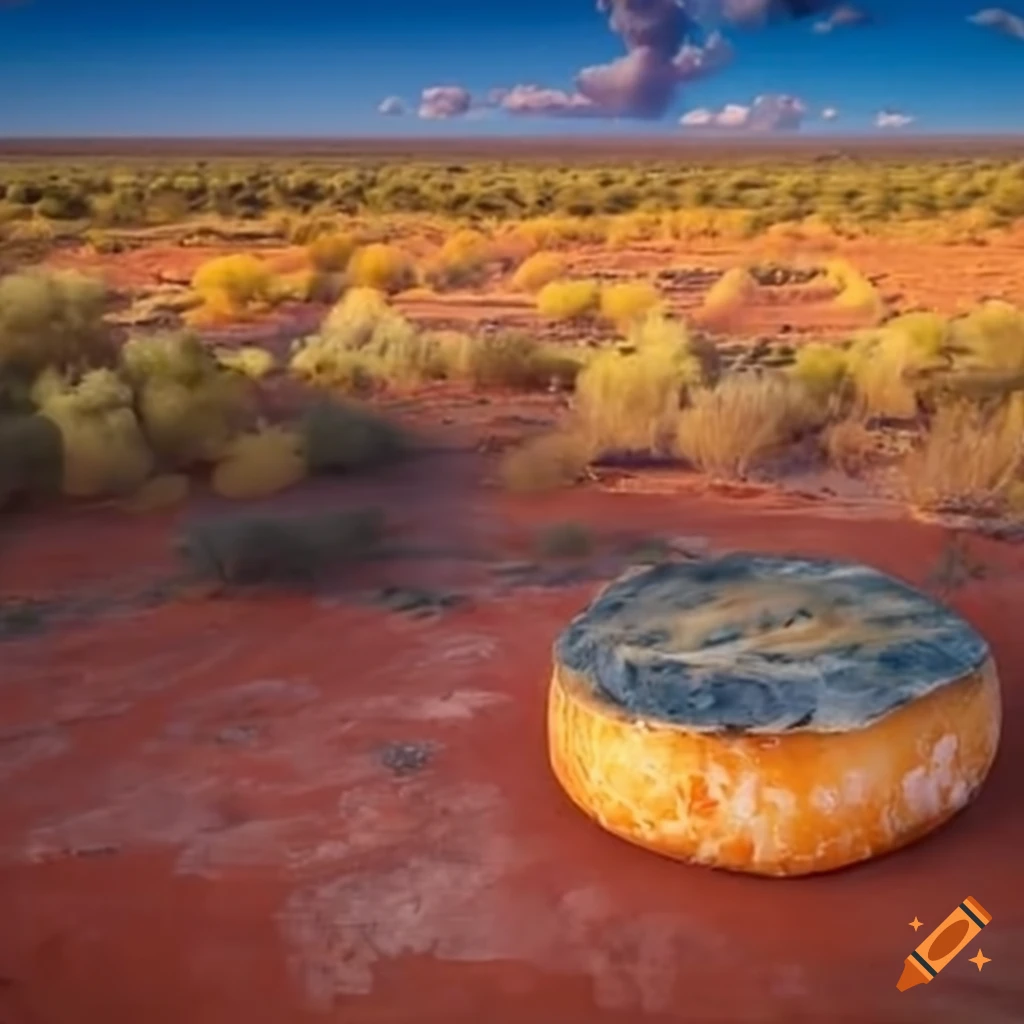 Australian cheese in the outback on Craiyon