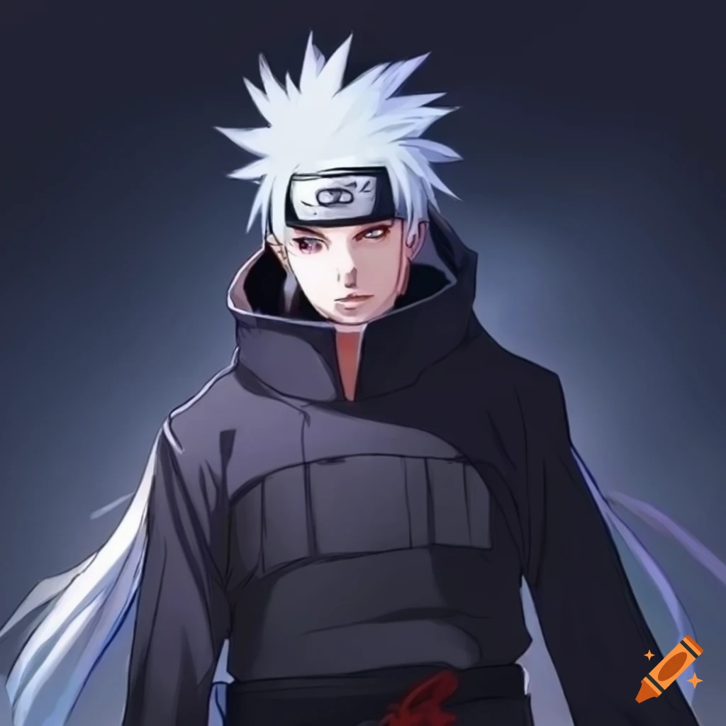 Male white-haired shinobi