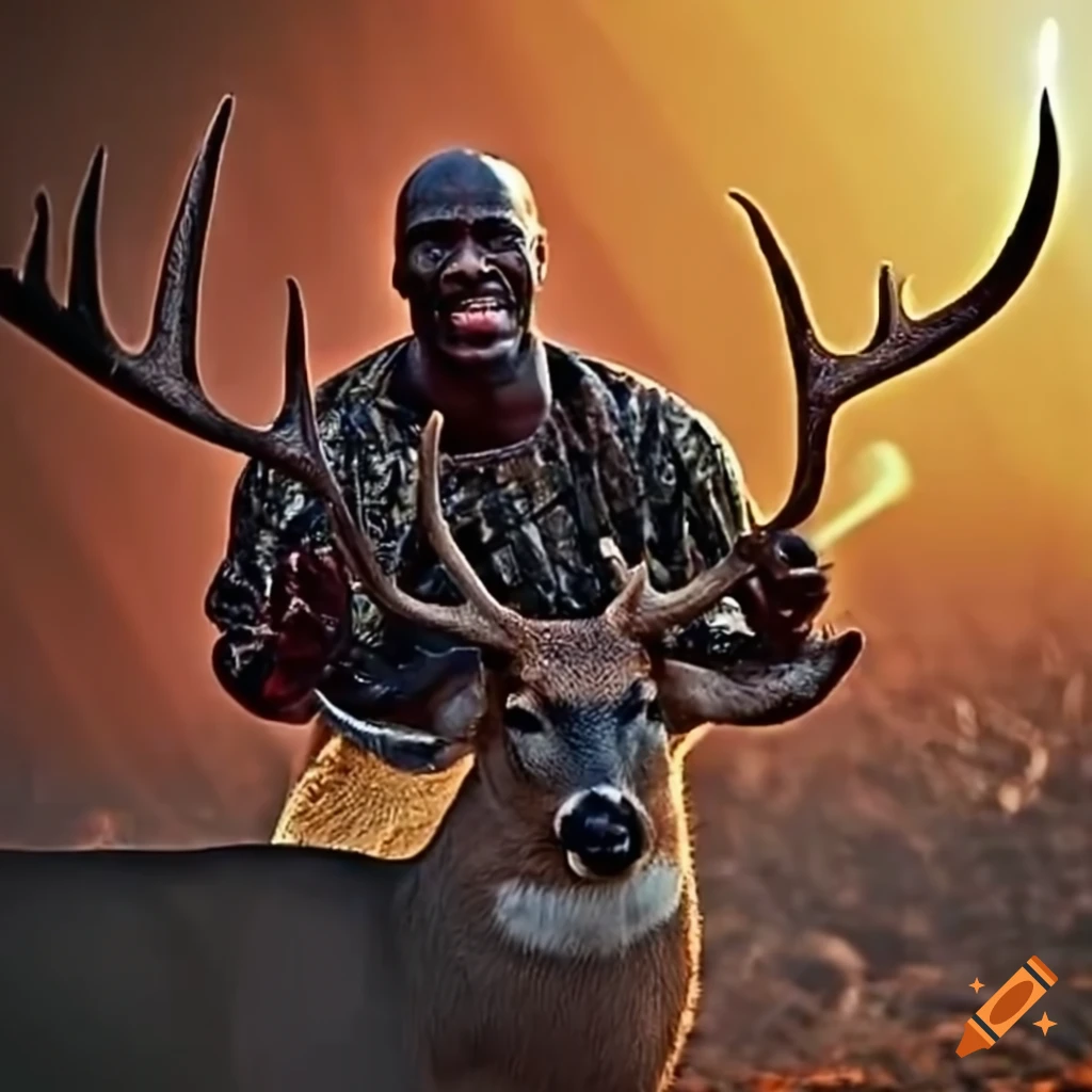 Michael jordan hunting deer on Craiyon