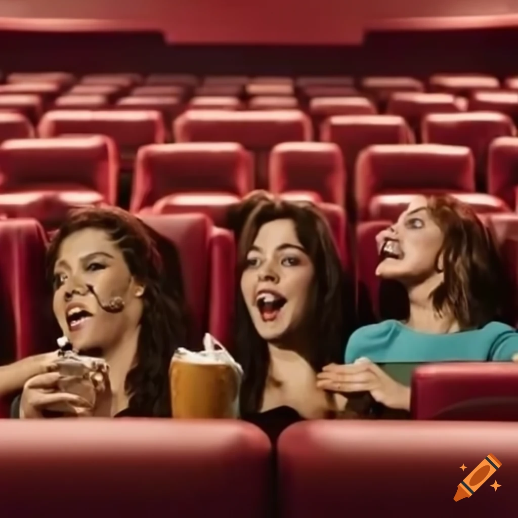 Amc movie theater with food offerings on Craiyon