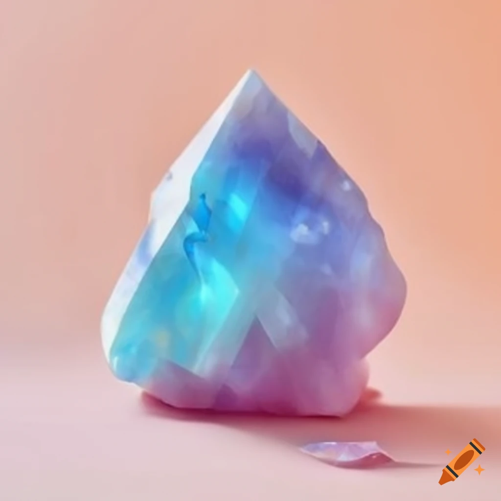 Banner for Moonstone Cafe selling crystals in pastel colors