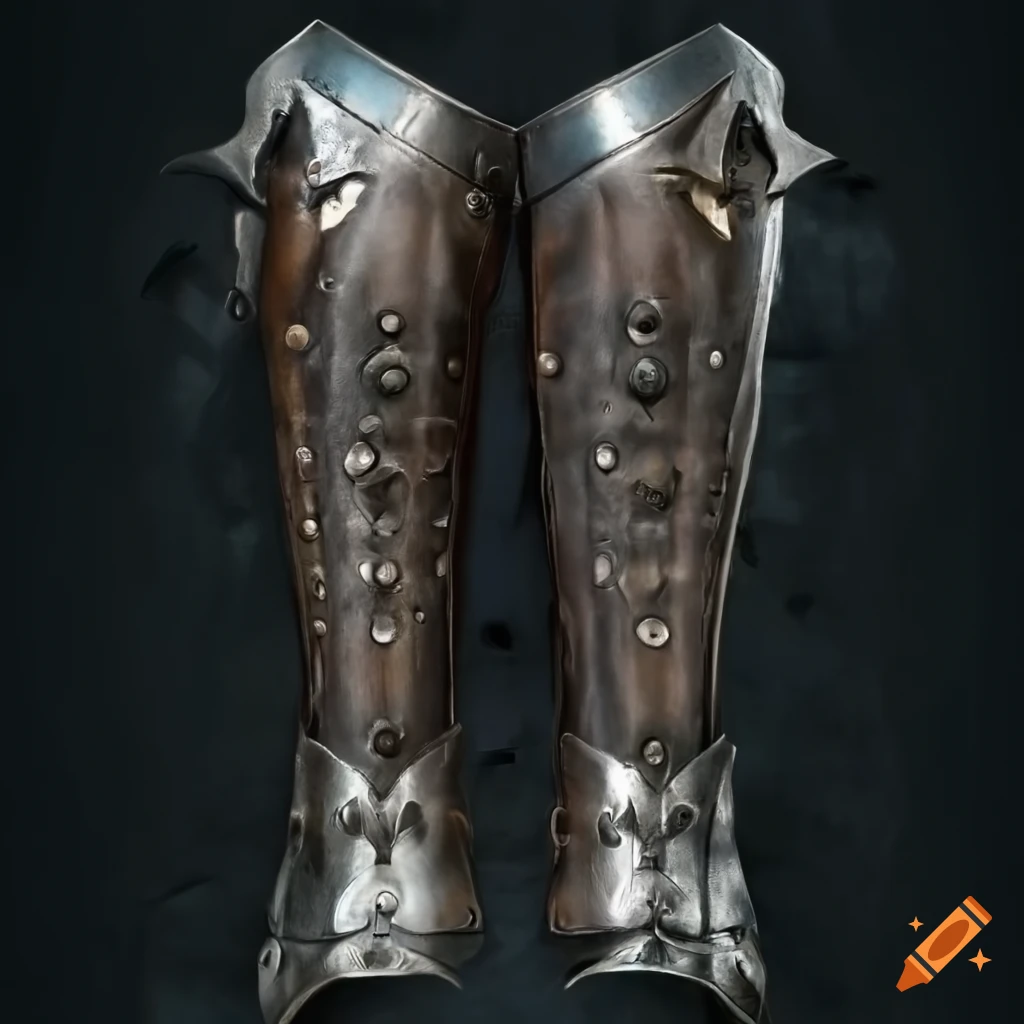 Fantasy style greaves
