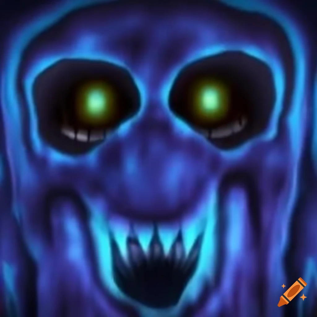 Blue entity from roblox doors named illusion on Craiyon