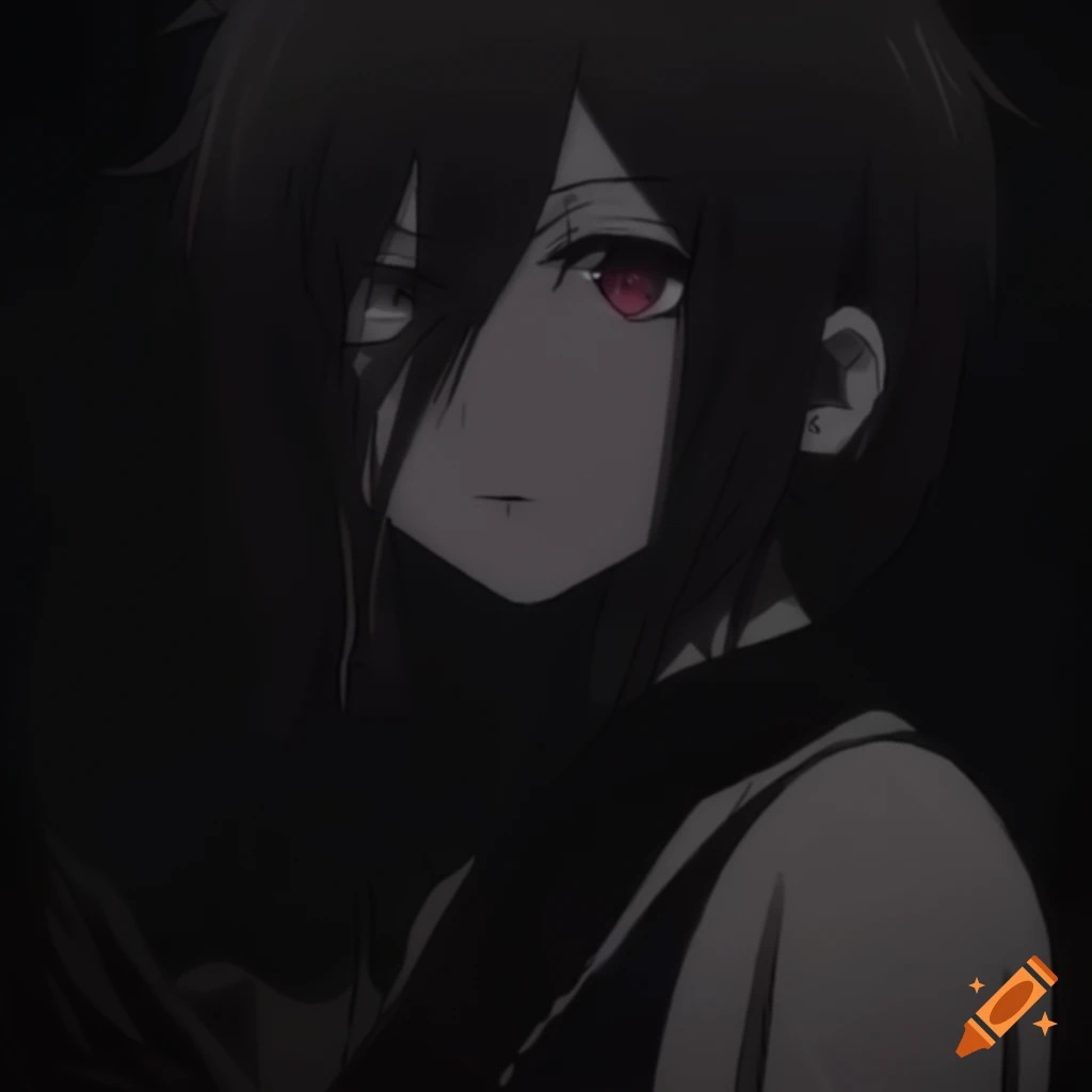 Portrait of Crying Emo Anime Character - black and white emo anime pfp -  Image Chest - Free Image Hosting And Sharing Made Easy