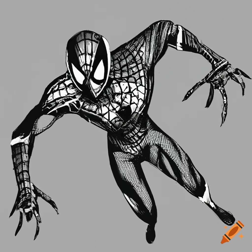 Spiderman character on Craiyon