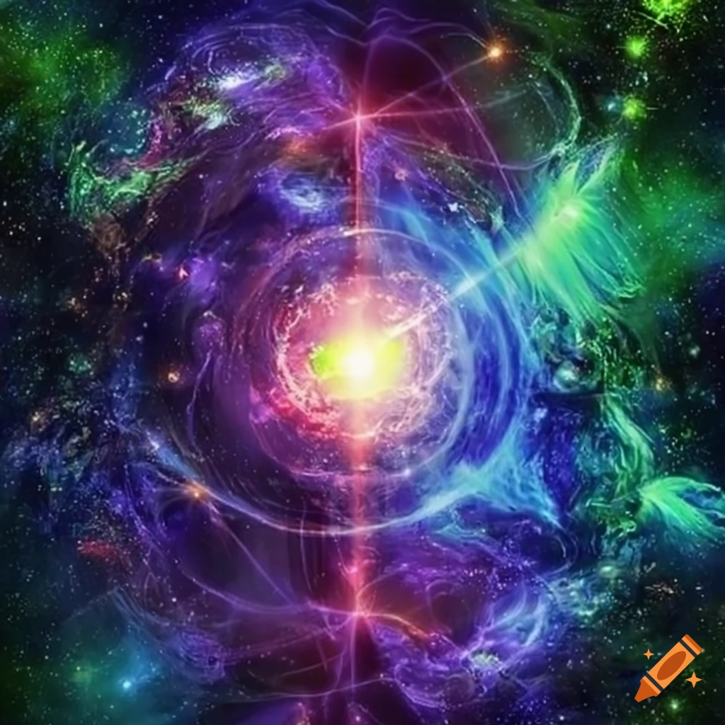 Warpstorm of green consciousness and spiritual awakening Earth