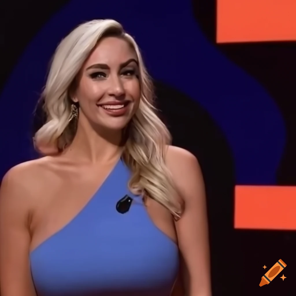 Paige Spiranac giving a Ted talk