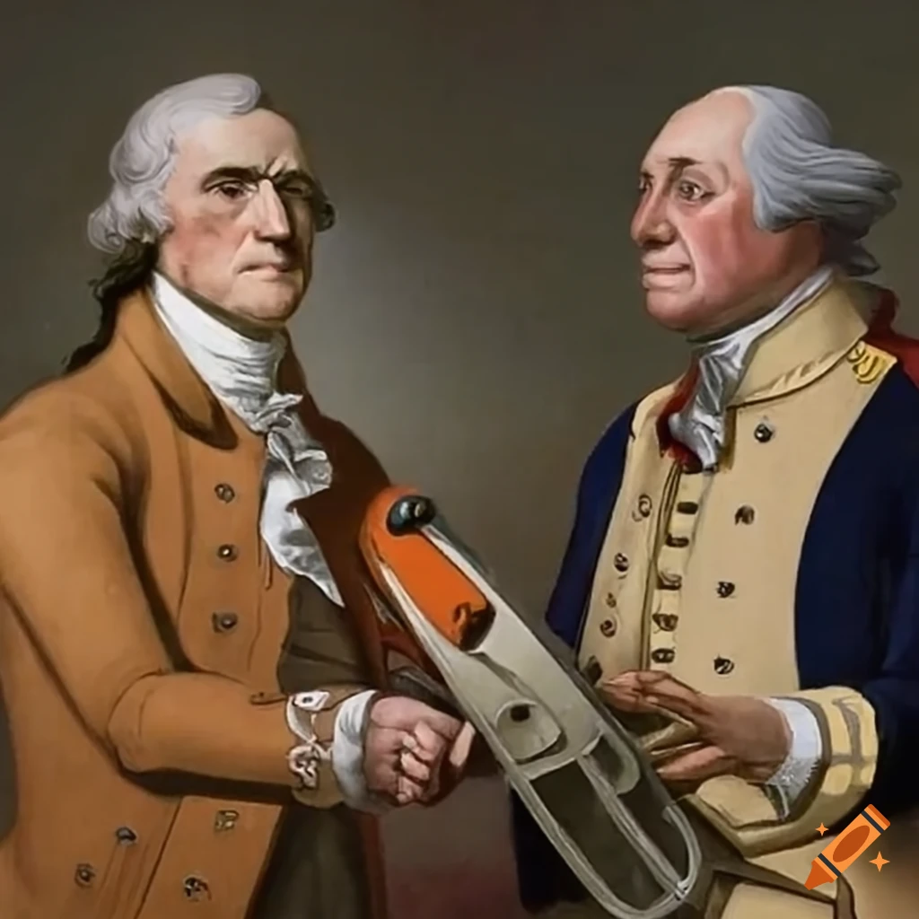 Thomas jefferson, benjamin franklin, and washington with