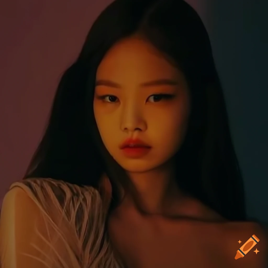 Close-up of stunning young asian female jennie kim of blackpink with ...