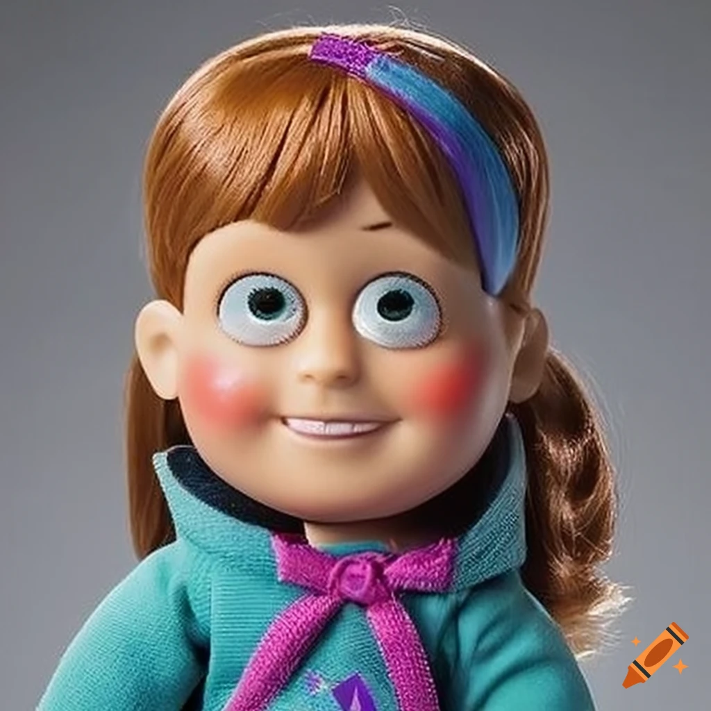 Mabel pines transforming into american girl doll on Craiyon