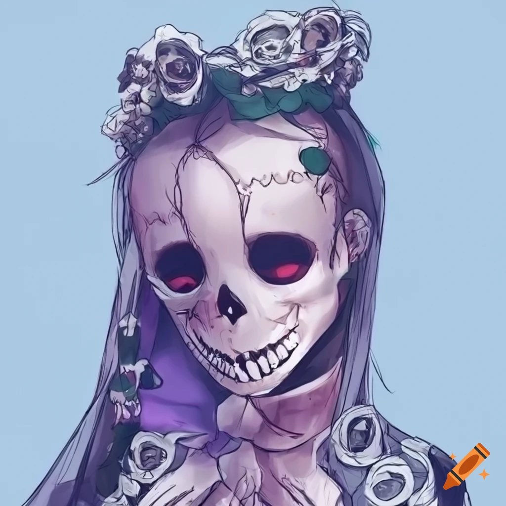 Anime Skeleton - Spooky Halloween Horror Goth - Skeleton - Posters and Art  Prints | TeePublic