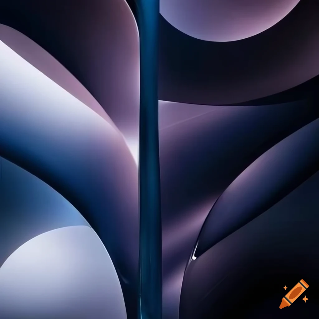 3d glass artwork of modern abstract design with naturallike patterns